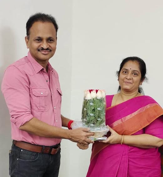 Sapna mam on her promotion