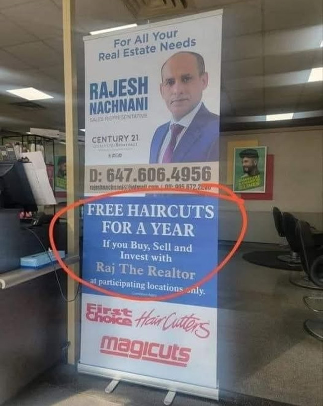 complete shave, you know! Just a haircut!