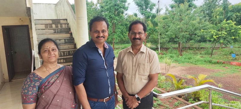 With Gnaneshwar. District forest officer