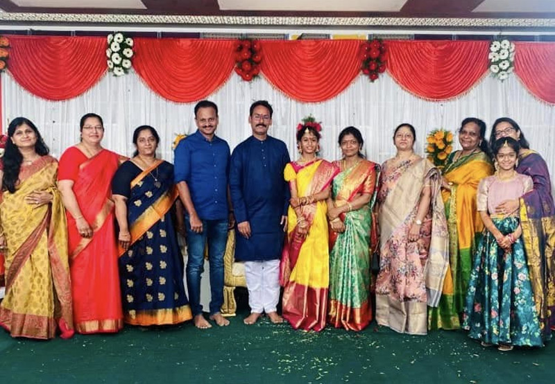 Half saree function of Hasini