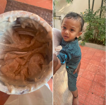 Hitansh's breakfast!
