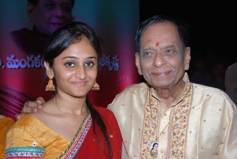 Badam Kannaiah with my daughter