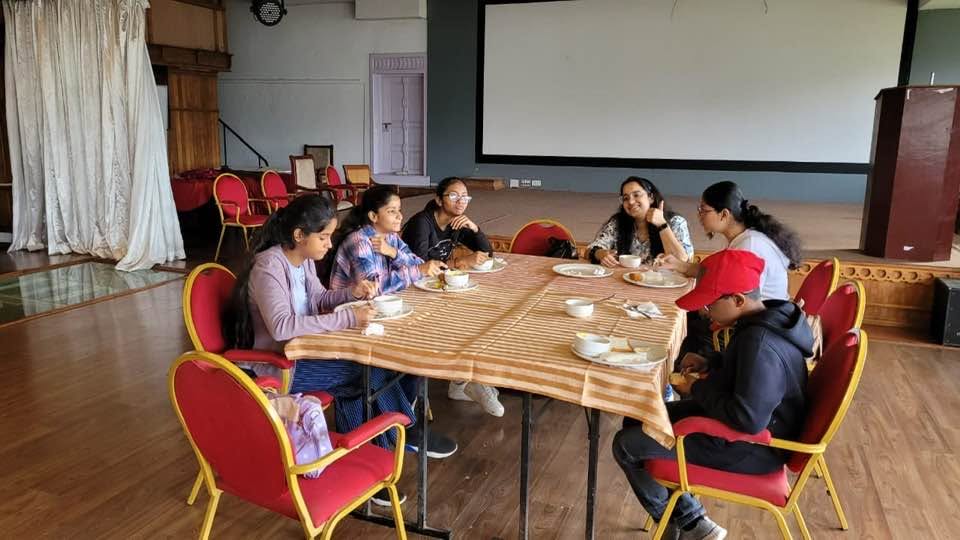 Breakfast at Silver tips , Munnar. ( Today being Sunday diet break for me. So enjoyed Appam with vegetable stew )