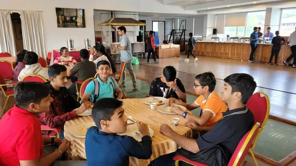 Breakfast at Silver tips , Munnar. ( Today being Sunday diet break for me. So enjoyed Appam with vegetable stew )