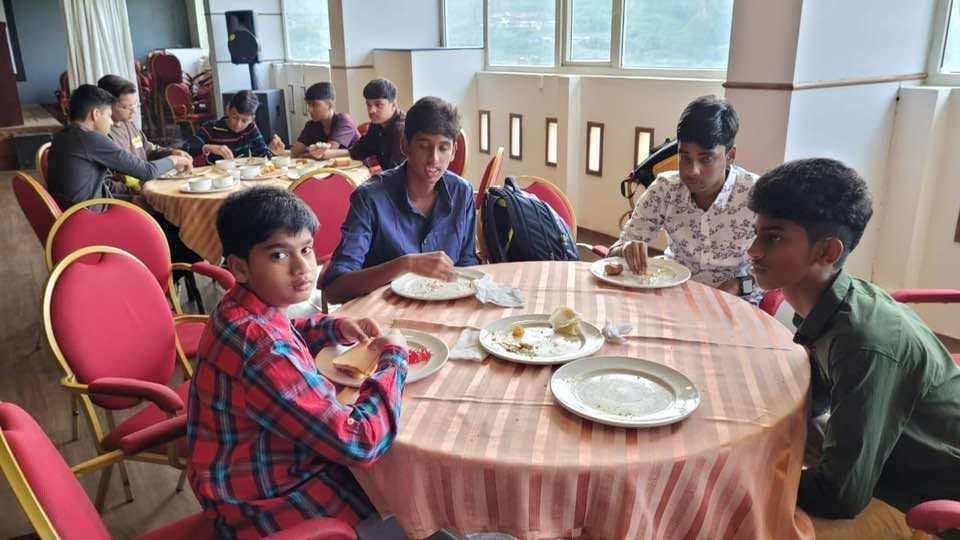 Breakfast at Silver tips , Munnar. ( Today being Sunday diet break for me. So enjoyed Appam with vegetable stew )
