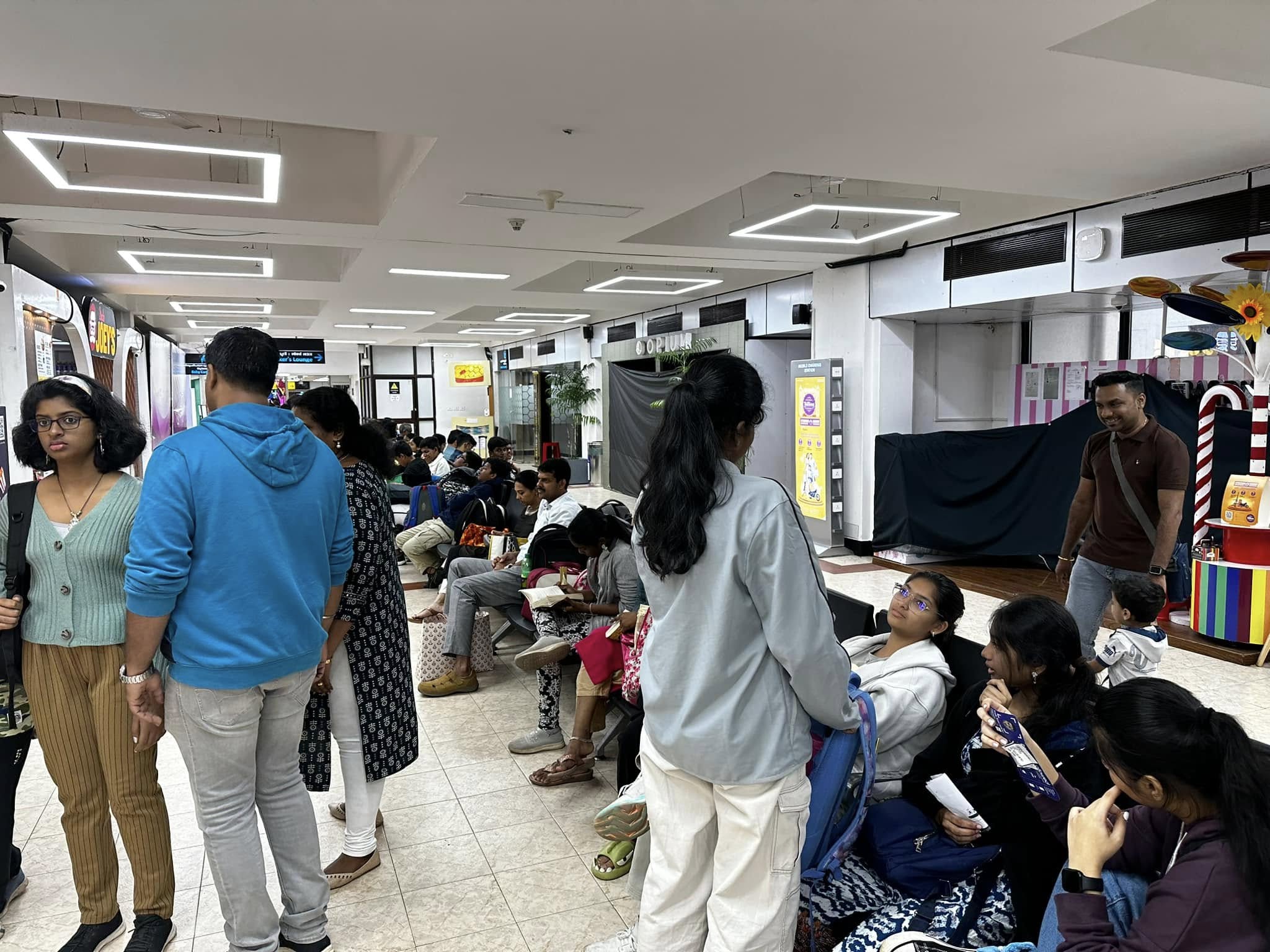 After nine days of exploring hills, valleys, rivers, and seas�and carrying back sweet memories�the journey home begins just as the festival approaches! Thiruvananthapuram Airport.