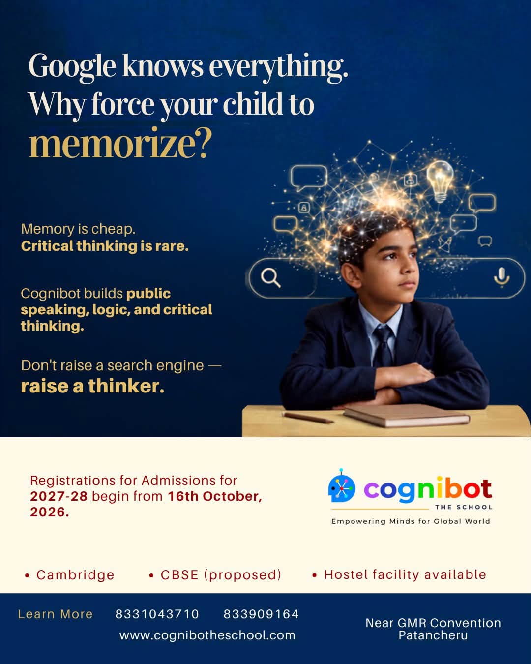 Google knows everything why force your child to memorize?
