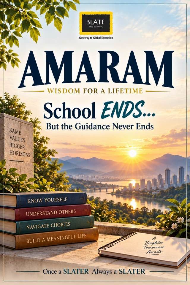 For the students who write tenth standard exams and leave the slate!