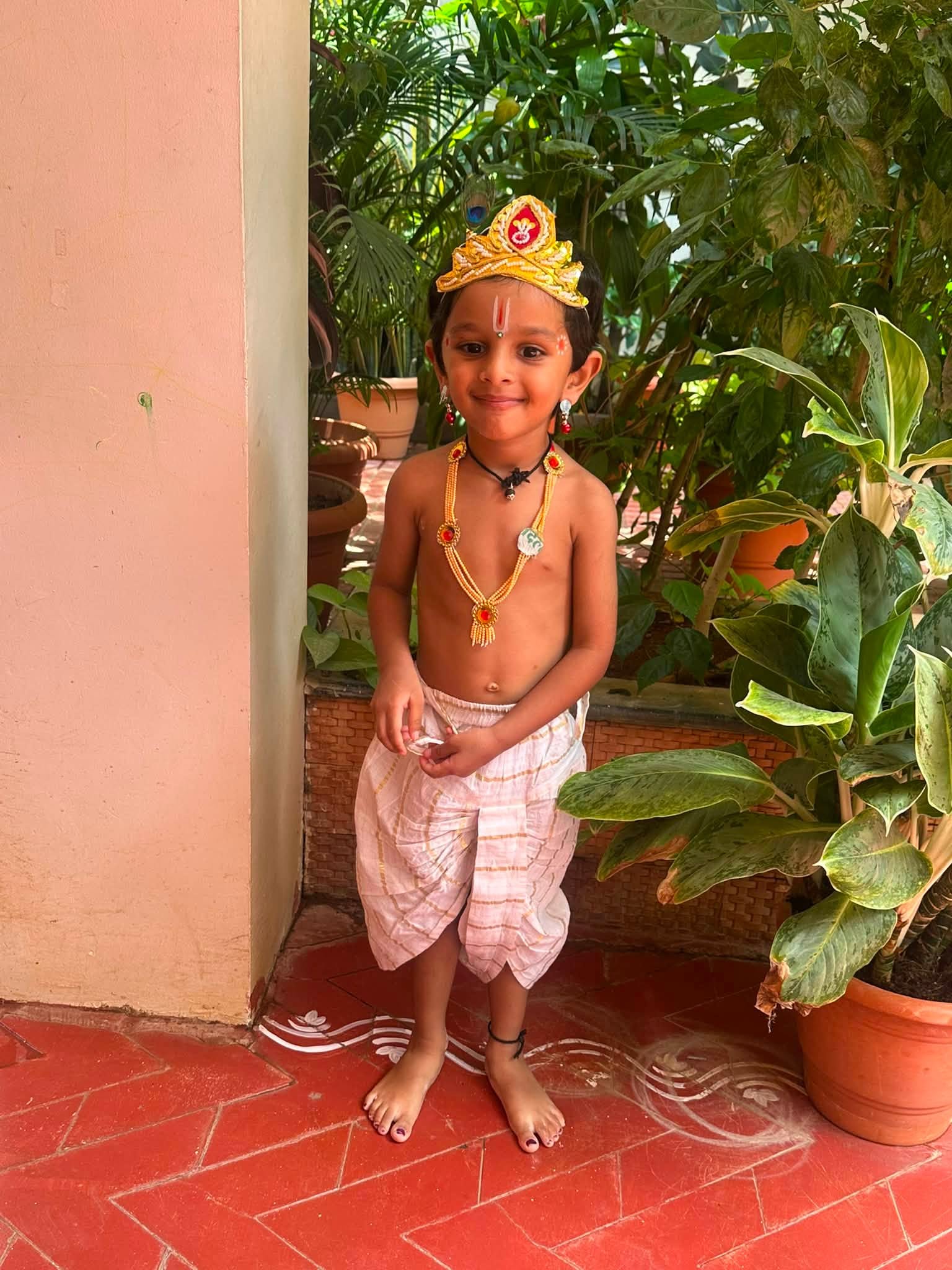 Krishnaashtami greetings to all on behalf of two Krishnas!